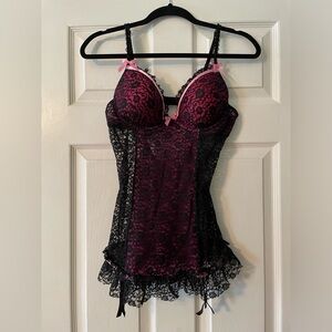 Victoria’s Secret Pink and Black Lingerie size 36C